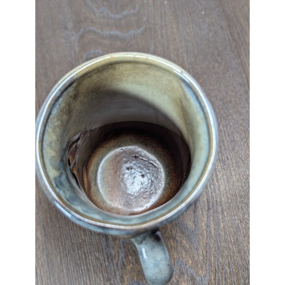 VTG Pottery Craft Face Mug Handcrafted Stoneware 70s 80s Whimsical Earth Tones - Picture 7 of 8